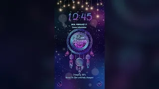 Galaxy Premium Theme - Neon Dream Catcher Animated Lockscreen