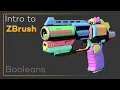 Intro to ZBrush 049 - Booleans Super powerful live booleans make non-destructive shapes a breeze
