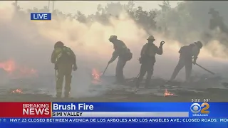 Flare-Ups Continue To Spark Near Easy Fire In Simi Valley