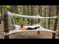 Lagu SOLO camping GIRL/ Plastic film hammock tent ASMR