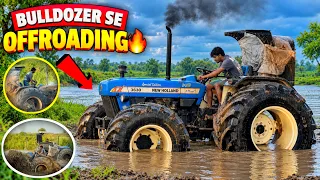 😰इतने पानी में ऐसी Tractor Off-Roading किसी ने नहीं देखी होगी! 😔Bulldozer में भारी नुकसान