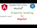 Property binding in Angular data binding in angular Property binding Angular tutorials Angular