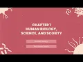 Chapter 1 - Human Biology Science and Society