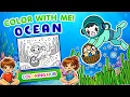 Color with Me Ocean Pages for Kids Adults Easy and Fun Coloring by ColoringHub