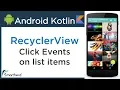 Android Kotlin Tutorial Link RecyclerView with Custom RecyclerView Adapter 5