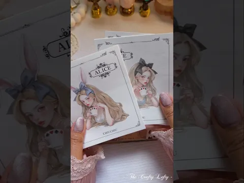ASMR Journaling ♦️ Alice #asmr #creativejournaling #journal #scrapbook #shorts