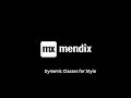 Mendix Dynamic Classes