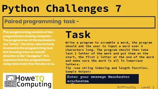 Python challenges level 2 challenge 7