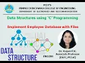 Implement Employee Database with files using C Programming