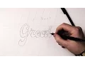 Hand Lettering Tutorial How To Draw Brush Script
