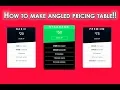 Web Design - Make Html And Css Pricing Tables Or Price Card