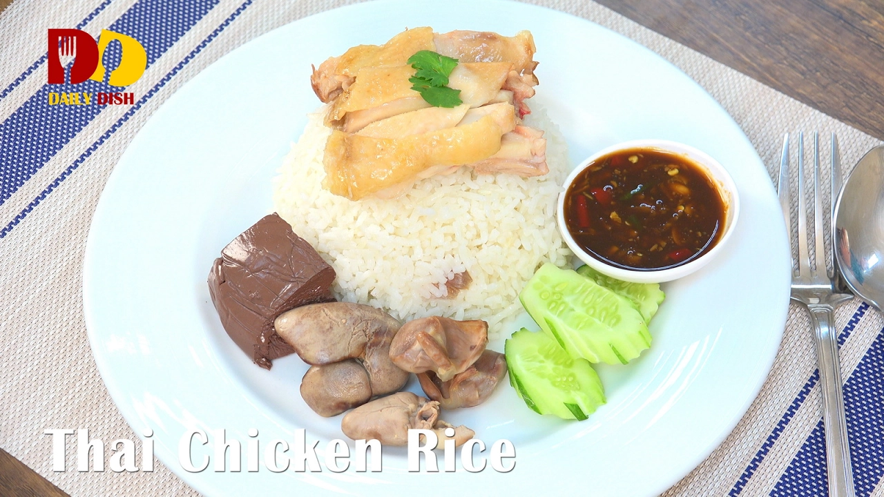 Thai Chicken Rice (Thai Food)    Khao Man Gai