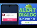 How to Create AlertDialog in Android Part 2 Custom Dialog Android Alert Dialog Tutorial