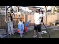Outdoor Swing and Badminton Unboxing and Installation Backyard Stuff Simple Life