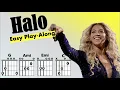 Halo Beyonce - Moving Chord Chart