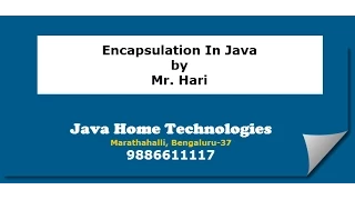encapsulation in java