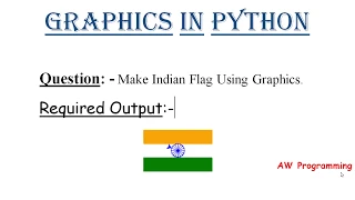 Indian Flag How to make INDIAN FLAG Using Python Graphics