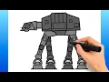 How To Draw An AT-AT Walker Easy Drawing Tutorial