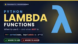 Lambda Function in Python What It Is When to Use It When to Avoid It