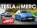 Lagu Nieuwe Mercedes CLA vs. Tesla Model 3 vs. MG IM5: welke is nu écht de beste?