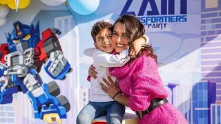 كارمن سليمان تغني لينا رقصة في عيد ميلاد ابنها     دندنها