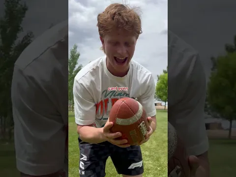 Can I catch a football with ___ Challenge! #football #nfl #fyp