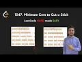 1547 Minimum Cost to Cut a Stick DP LeetCode Daily Challenge