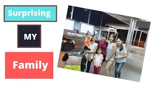 surprising my family after 5yrs of not coming back home red j