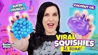 Making More VIRAL Squishies! Wax Cracking, Super Crunchy, & Coconut Oil!