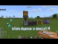 How to make an infinite dispenser in Minecraft PE using command block