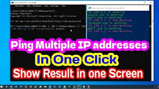 How to Ping Multiple Ip Addresses in One Command in The Command Command