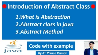 Abstraction in Java what is abstract class and abstract methods in Java Hindi