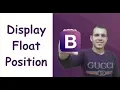 How to make Float Display and position in bootstrap Bootstrap tutorial
