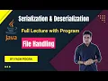 Serialization and Deserialization in java serialversionuid java objectoutputstream in java