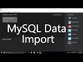 How to MySQL Data Import from SQL file MySQL Workbench Tutorial 2020