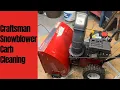 Craftsman snowblower won t start carb cleaning