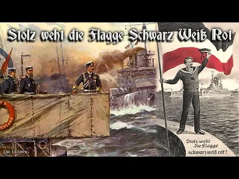 Download MP3 Stolz weht die Flagge Schwarz Weiß Rot ⚓ [German naval song][+English translation]