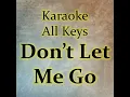 Don't Let Me Go (Karaoke Version)