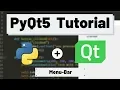 PyQt5 Tutorial - MenuBar Shortcuts Status Bar and Triggers