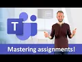 Setting and grading assignments to a Class in Teams