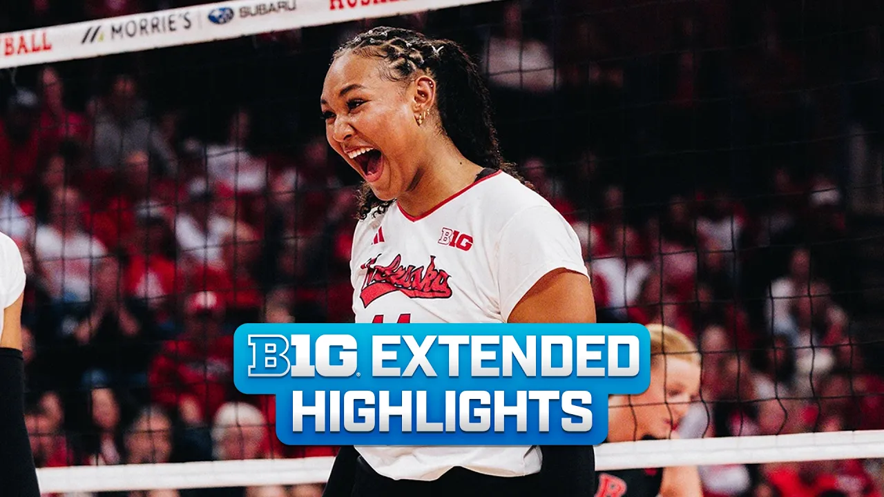 Nebraska at Indiana | Extended Highlights | Big Ten Volleyball | 10/08/2026