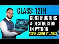Constructor Destructor in Python Easy Tutorial JKBOSE Class 12 Syllabus