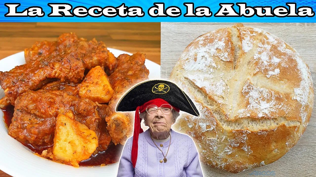 La RECETA de mi ABUELA de COSTILLAS con PATATAS y PAN CASERO! 