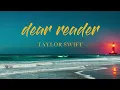 Taylor Swift - Dear Reader (Lyrics)
