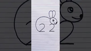 Rabbit Drawing 22 Number