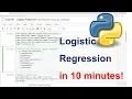 Logistic Regression in Python Step by Step in 10 minutes