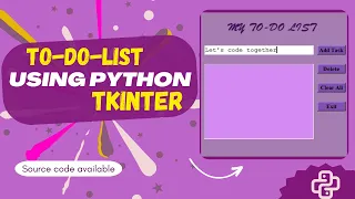 To-Do-List using Python TechnoHacks Edutech PixelCodeArtistation