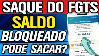 SAQUE DO FGTS SALDO BLOQUEADO TEM DIREITO? FIZ ANTECIPAÇÃO DO SAQUE ANIVERSÁRIO