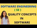 Quality Concepts in Software Engineering SE