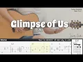 Download Lagu Glimpse of Us - Joji | Fingerstyle Guitar | TAB + Chords + Lyrics